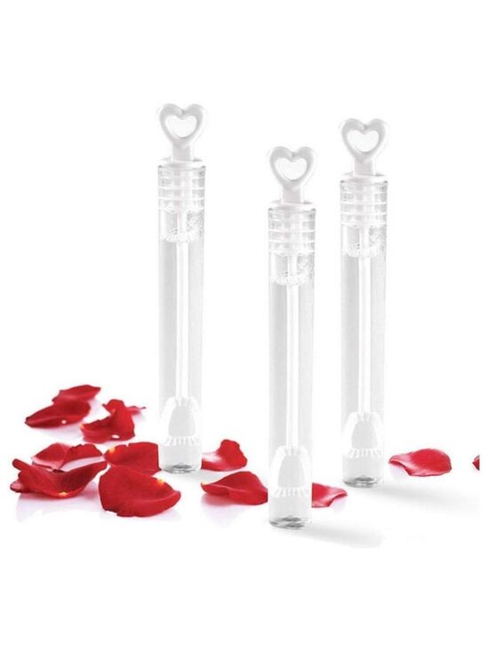Other - 100 Heart bubble wand tubes
